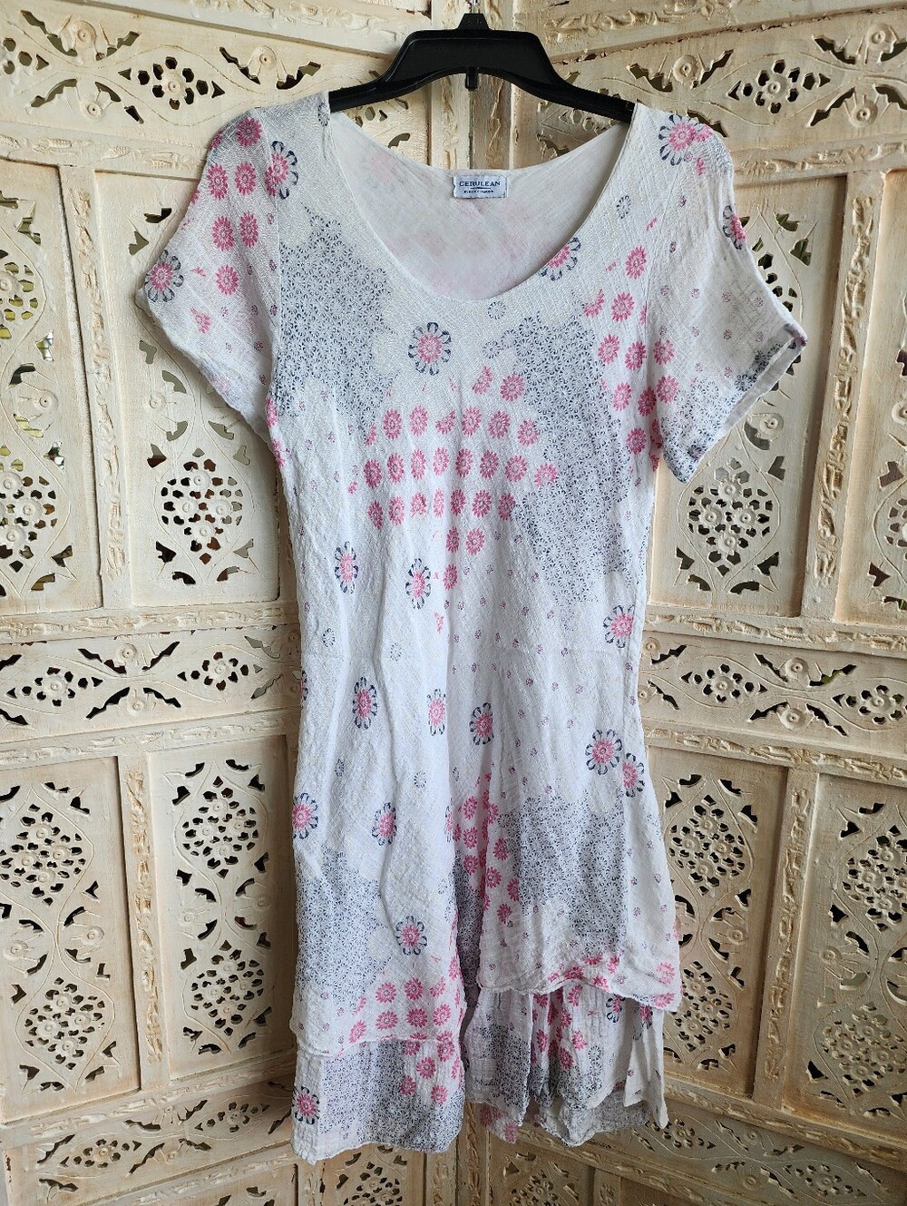 Cerulean By Blue Diamond Dress- Made In Italy- Size Small